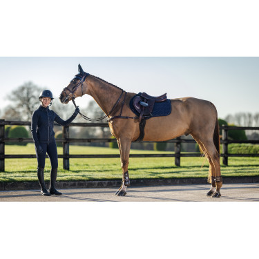 Tapete LeMieux Crystal Suede Close Contact Azul-marinho