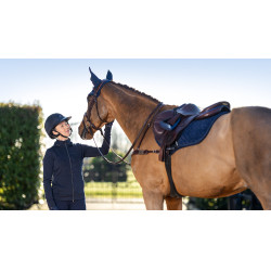 Tapete LeMieux Crystal Suede Close Contact Azul-marinho