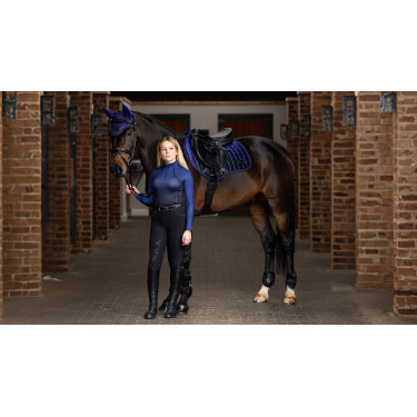 Almofada LeMieux Spectrum Close Contact Square Azul tinta