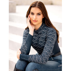 Camada base LeMieux Florence estampada Azul-marinho