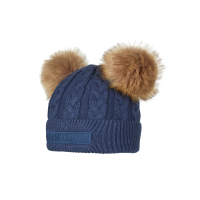 Gorro LeMieux Mini Duplo Pompom Azul atlântico