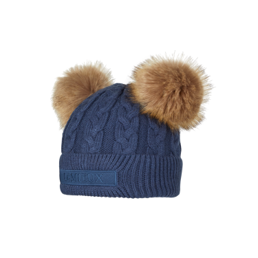 Gorro LeMieux Mini Duplo Pompom Azul atlântico