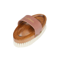 Escova macia Artisan LeMieux com cerdas de cabra Castanho
