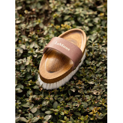 Escova macia Artisan LeMieux com cerdas de cabra Castanho