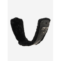 Cilha de adestramento perfilada LeMieux Arika Simuwool Preto