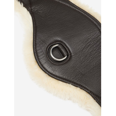 Cilha de adestramento perfilada LeMieux Arika Simuwool Castanho Cilha de adestramento perfilada LeMieux Arika Simuwool Castanho