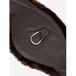 Cilindro longo perfilado LeMieux Arika Simuwool Castanho