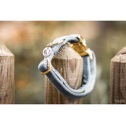 Hondenhalsband Velvet Kentucky Azul claro Hondenhalsband Velvet Kentucky Azul claro