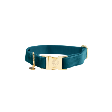 Coleira para cão Velvet Kentucky Esmeralda Verde Coleira para cão Velvet Kentucky Esmeralda Verde