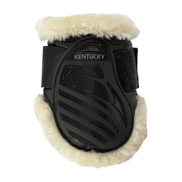 Protetor de boleto para cavalos jovens em lã vegana Kentucky Preto Protetor de boleto para cavalos jovens em lã vegana Kentucky Preto