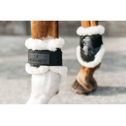 Protetor de boleto para cavalos jovens em lã vegana Kentucky Preto