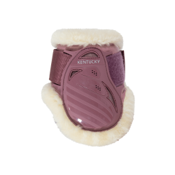 Protetor de boleto para cavalos jovens em lã vegana Kentucky Rosa velho Protetor de boleto para cavalos jovens em lã vegana Kentucky Rosa velho