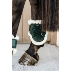 Protetor de boleto para cavalos jovens Velvet lã vegana Kentucky Verde escuro