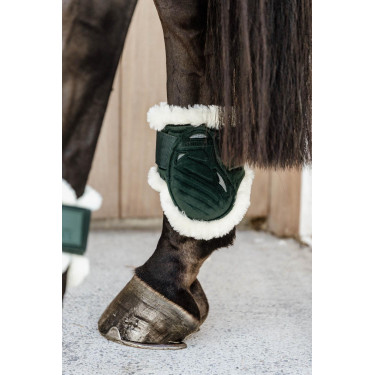 Protetor de boleto para cavalos jovens Velvet lã vegana Kentucky Verde escuro