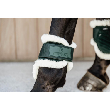 Protetor de boleto para cavalos jovens Velvet lã vegana Kentucky Verde escuro