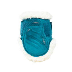 Protetor de boleto para cavalos jovens Velvet lã vegana Kentucky Esmeralda Verde Protetor de boleto para cavalos jovens Velvet lã vegana Kentucky Esmeralda Verde