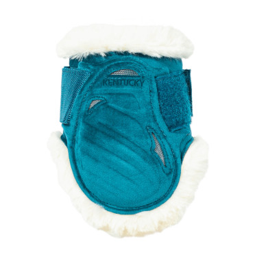 Protetor de boleto para cavalos jovens Velvet lã vegana Kentucky Esmeralda Verde