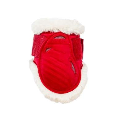 Protetor de boleto para cavalos jovens Velvet lã vegana Kentucky Vermelho