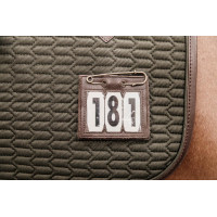 Porta-número de PVC com alfinete de segurança Kentucky Castanho