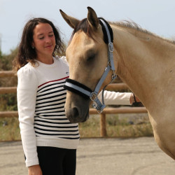 Camisola Pénélope x Saint James Maelle Cru / marinho / vermelho Motivos