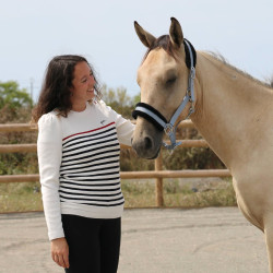 Camisola Pénélope x Saint James Maelle Cru / marinho / vermelho Motivos
