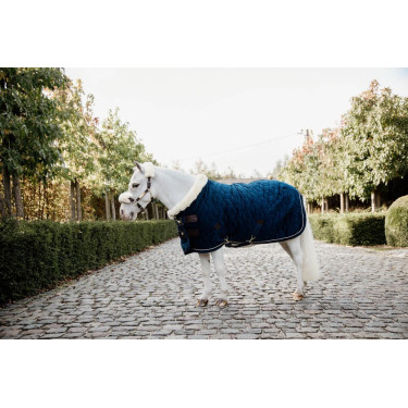 Capa de apresentação Velvet Kentucky Marinho Azul-marinho