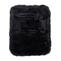 Extensão de peitoral acolchoado com lã vegana Kentucky Preto