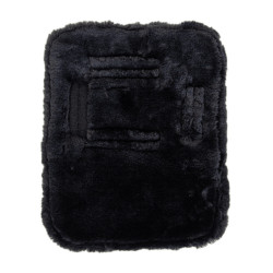 Extensão de peitoral acolchoado com lã vegana Kentucky Preto