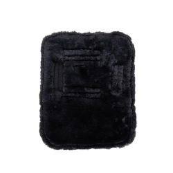 Extensão de peitoral acolchoado com lã vegana Kentucky Preto Extensão de peitoral acolchoado com lã vegana Kentucky Preto