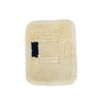 Extensão de peitoral acolchoado com lã vegana Kentucky Preto Extensão de peitoral acolchoado com lã vegana Kentucky Preto