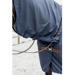 Capa de Chuva para Cavalo Hurricane com aberturas para estribos Kentucky Marinho Azul-marinho