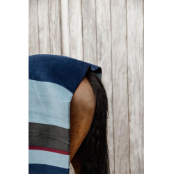 Cobertura Secante Quadrada Heavy Stripes Kentucky Marinho Azul-marinho