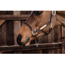Cabezada Rope em couro Kentucky Castanho
