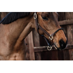 Cabezada Rope em couro Kentucky Castanho