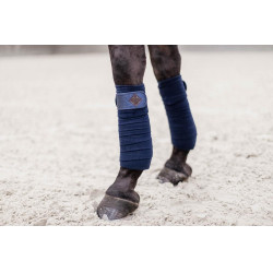 Bandagens de polo Polar Fleece Glitter Kentucky Marinho Azul-marinho Bandagens de polo Polar Fleece Glitter Kentucky Marinho Azul-marinho