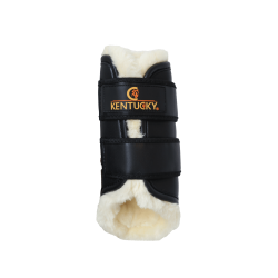 Guéretas fechadas de couro anteriores Kentucky Preto