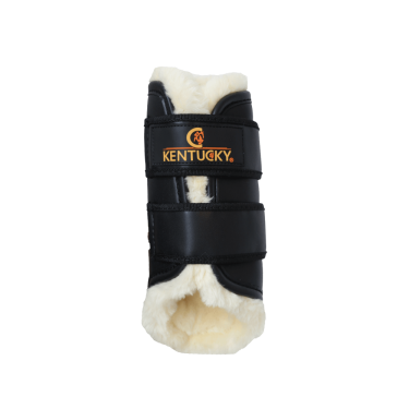 Guéretas fechadas de couro anteriores Kentucky Preto