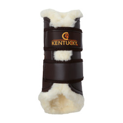Guéteas traseiras fechadas em couro Kentucky Castanho