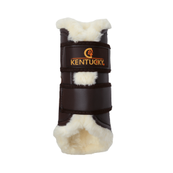 Guéteas traseiras fechadas em couro Kentucky Castanho