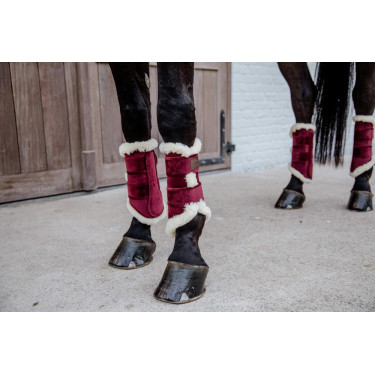 Guêtres fechadas Velvet Contrast Kentucky Bordéus Bord&amp;amp;amp;amp;amp;ocirc;