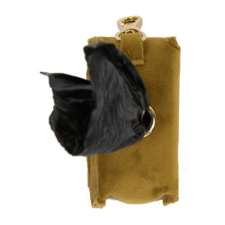 Saco para dejetos Carré Velvet Kentucky Mostarda Amarelo