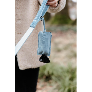 Saco de dejetos de bolso Velvet Kentucky Azul claro