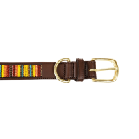 Colar para cão em pérolas feitas à mão Kentucky Prata