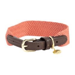 Coleira para cão Jacquard Kentucky Terracota Laranja Coleira para cão Jacquard Kentucky Terracota Laranja