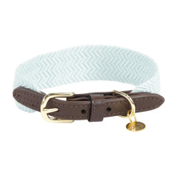 Coleira para cão Jacquard Kentucky Azul claro