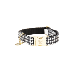 Coleira para cão Pied-de-poule Kentucky Preto