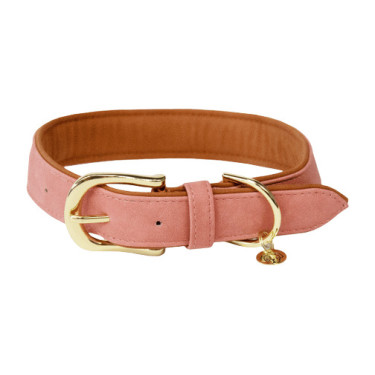 Coleira para cão Vegan Leather Kentucky Pêssego Rosa Coleira para cão Vegan Leather Kentucky Pêssego Rosa