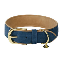 Coleira para cão Vegan Leather Kentucky Marinho Azul-marinho