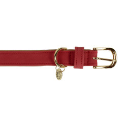 Coleira para cão Vegan Leather Kentucky Vermelho