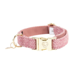Coleira para cão Wool Kentucky Rosa claro Coleira para cão Wool Kentucky Rosa claro